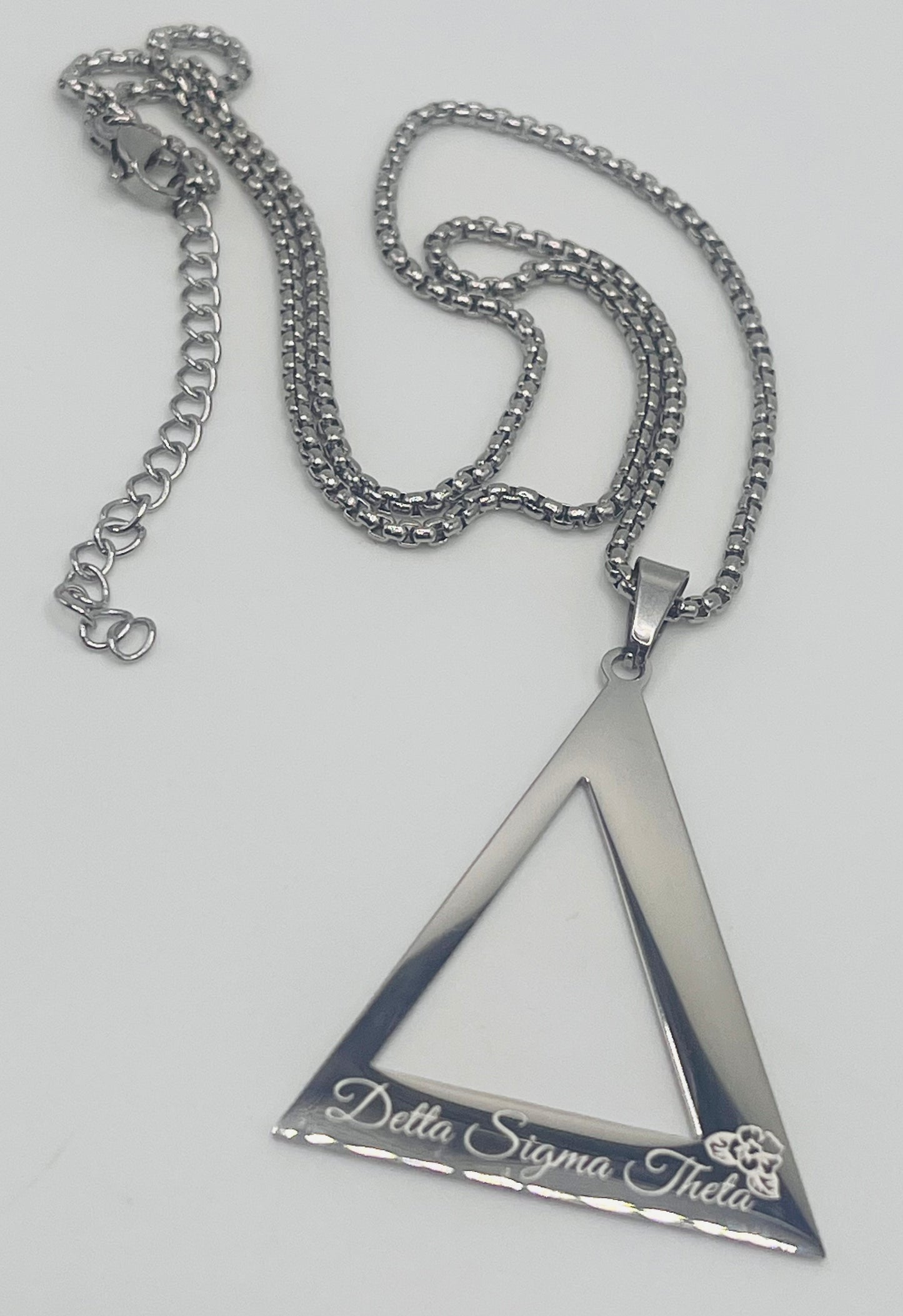Inscribed DST Pyramid Necklace