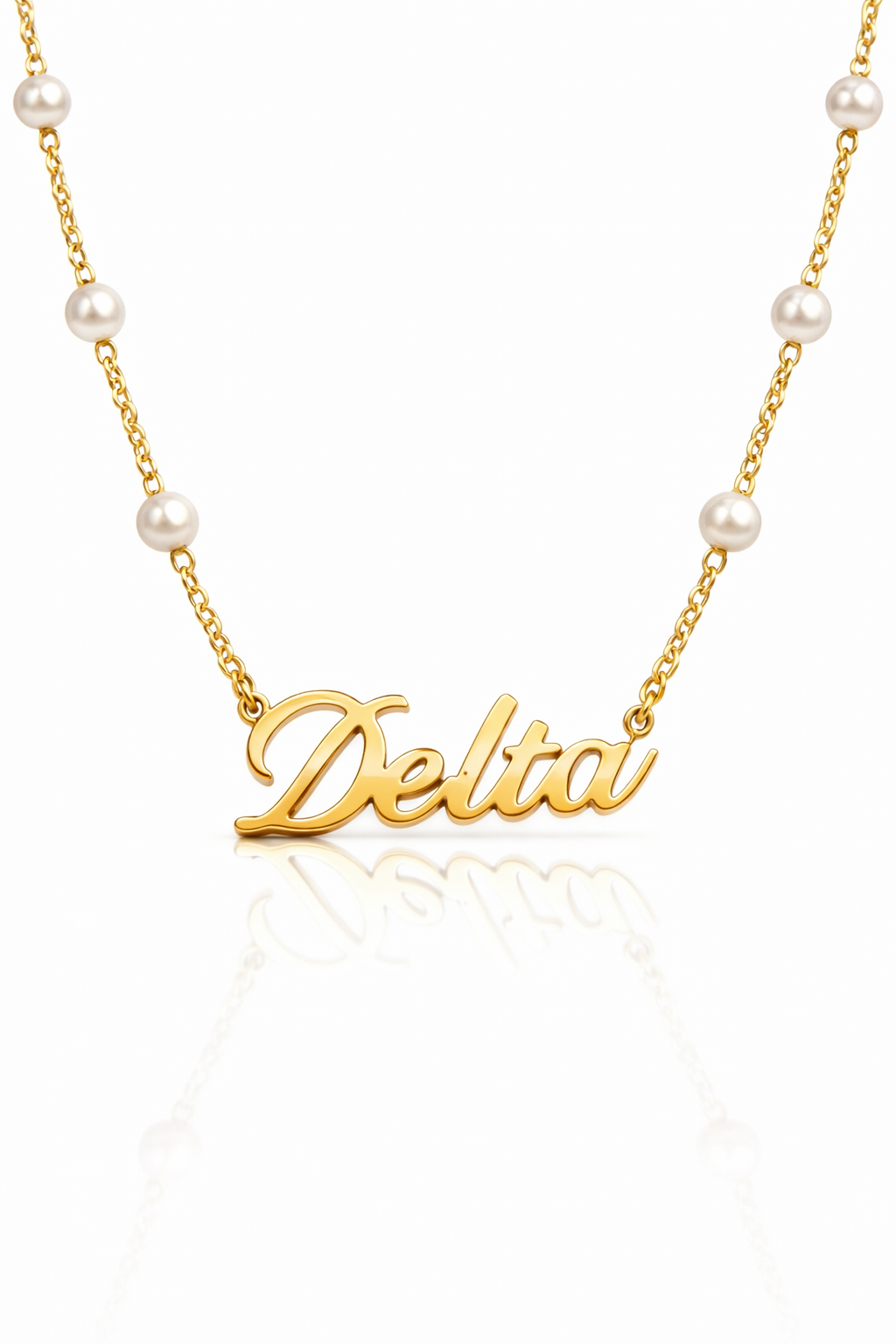 Delta Pearl Necklace (Gold Plated)