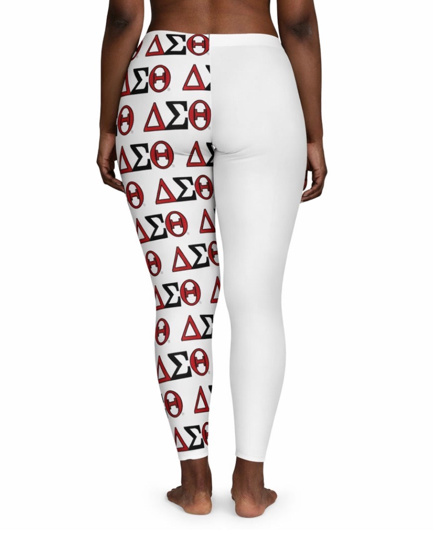 DST White Stretchy Leggings