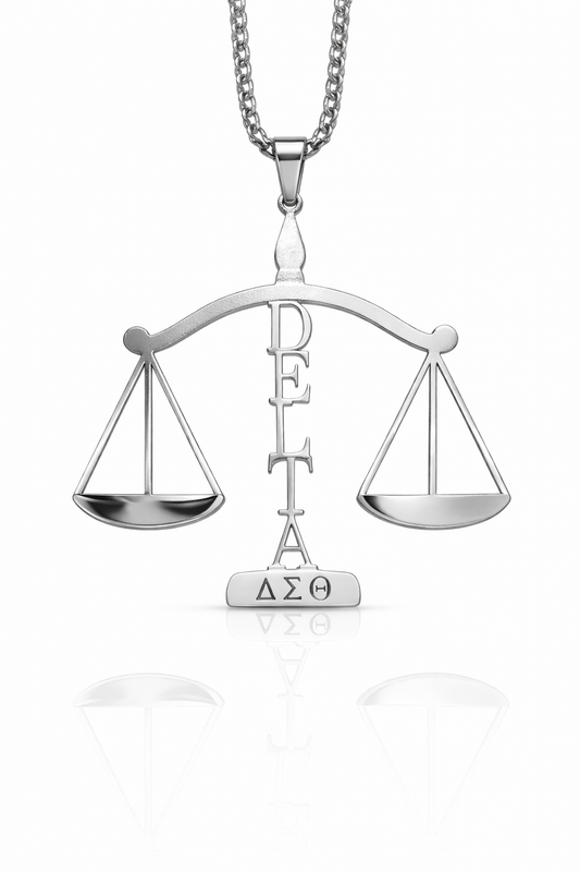 Delta Justice Scale Pendant & Necklace