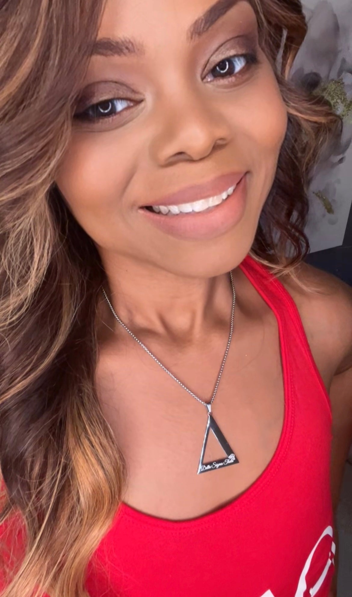 Inscribed DST Pyramid Necklace