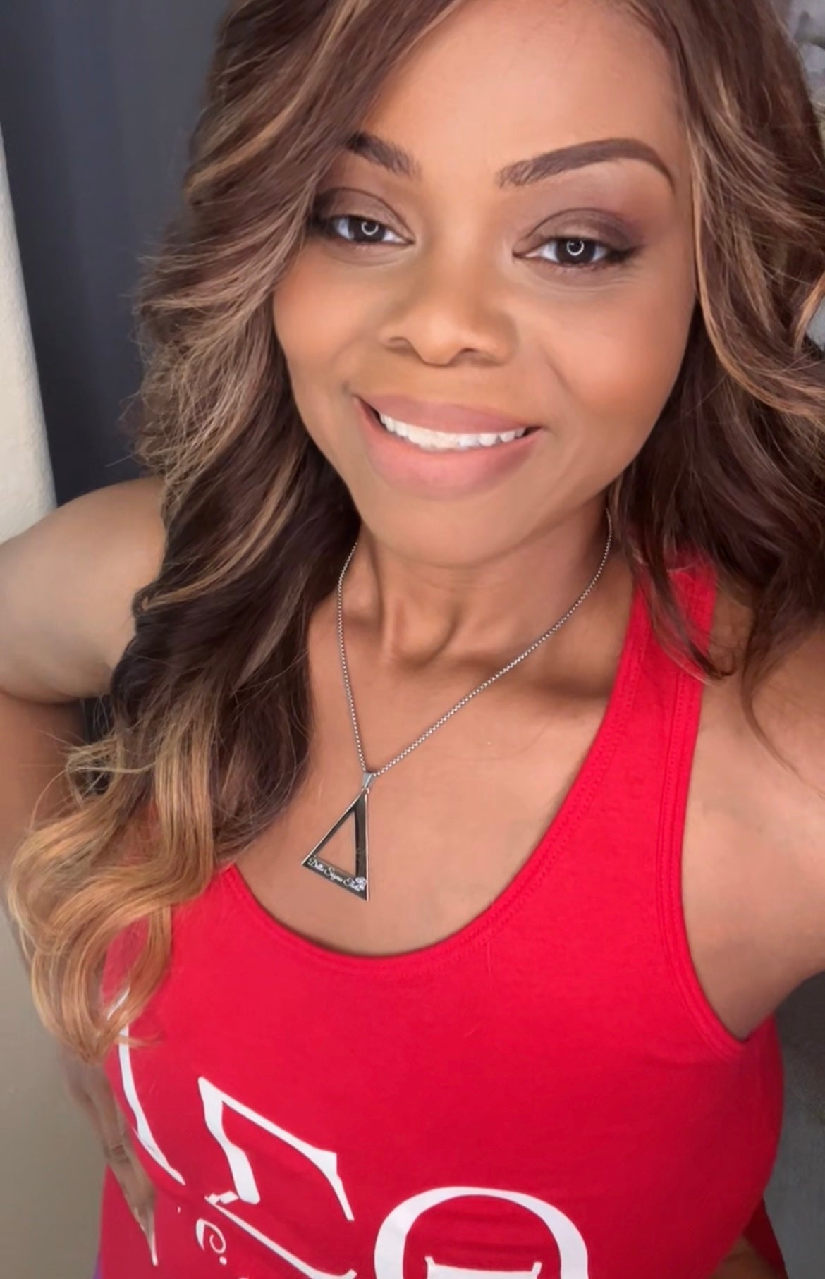 Inscribed DST Pyramid Necklace