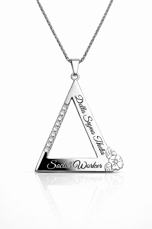 ΔΣΘ Social Worker Pendant & Necklace