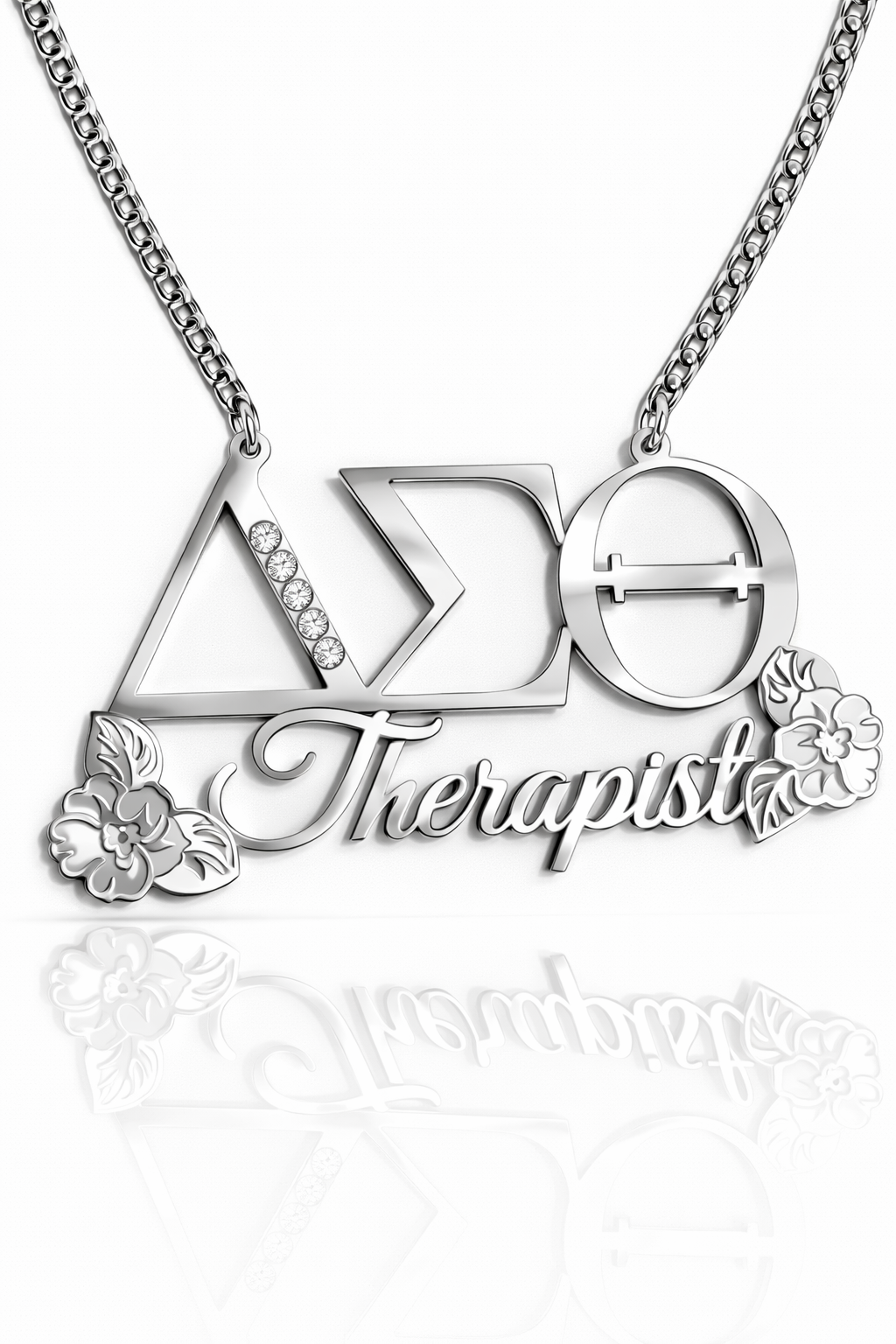 African Violet Therapist Necklace