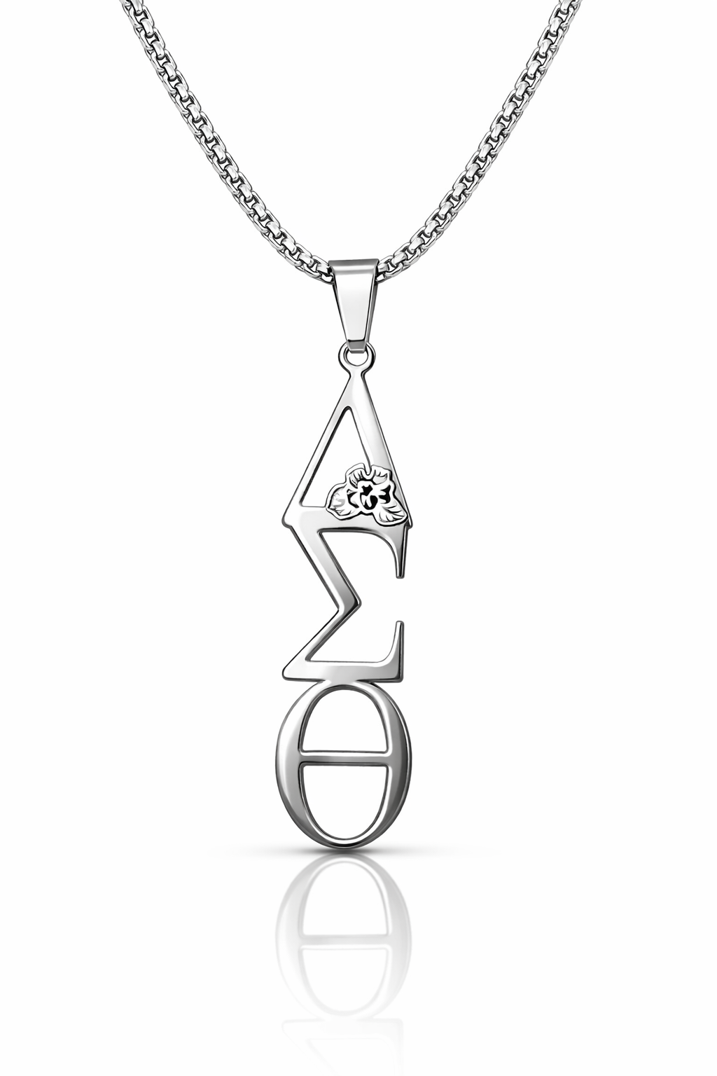 African Violet DST Necklace-Silver