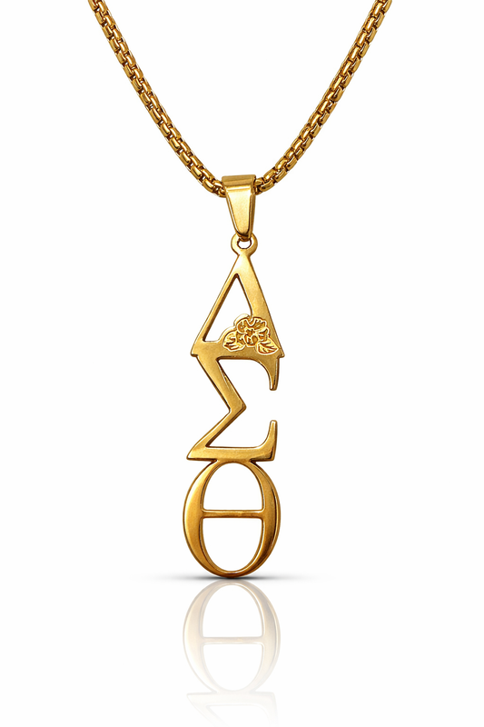 African Violet DST Necklace-Gold