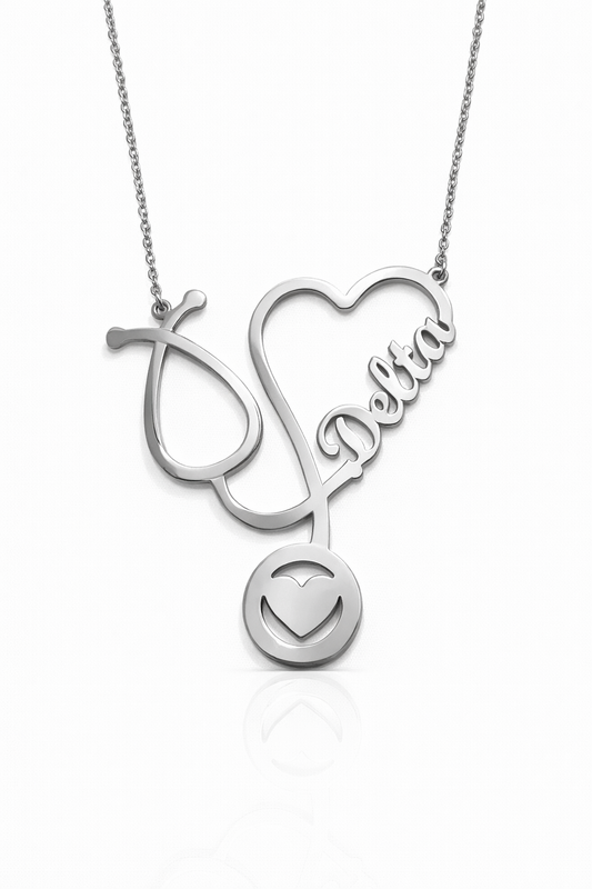 Delta Stethoscope Necklace (SS)