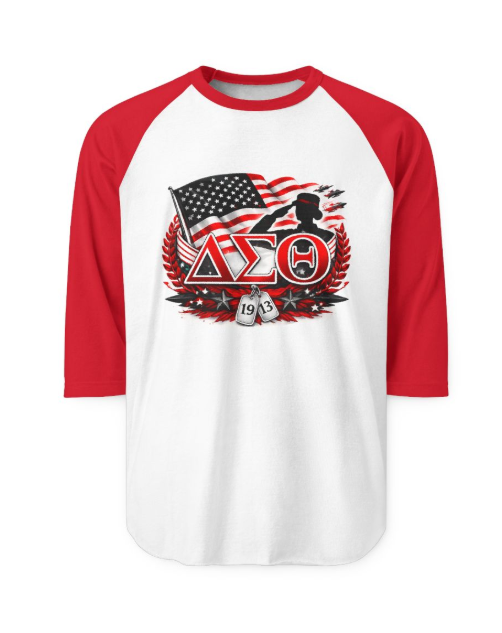 Delta Sigma Theta Military Raglan