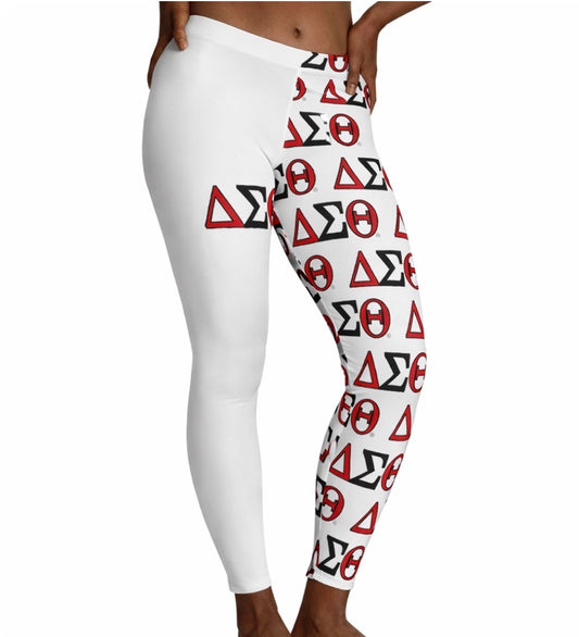 DST White Stretchy Leggings