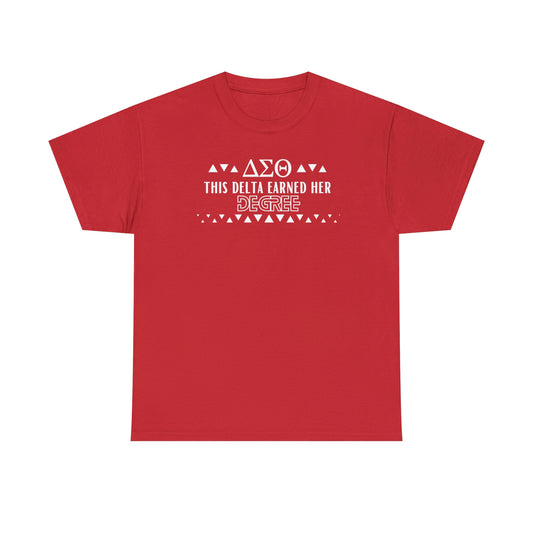 DST Earned Degree Red T-Shirt